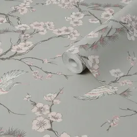 tapeta-wlokninowa-japonskie-ptaki-10-05m-52-cm-szaro-rozowa