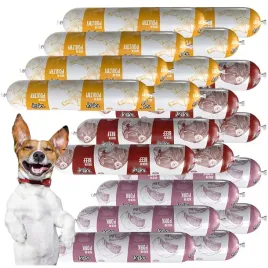 mokra-karma-dla-psa-70percent-miesa-mix-smakow-kielbasa-baton-pasztet-20x-900g
