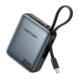 powerbank-vention-10000-mah-35w-z-kablem-usb-c-szary