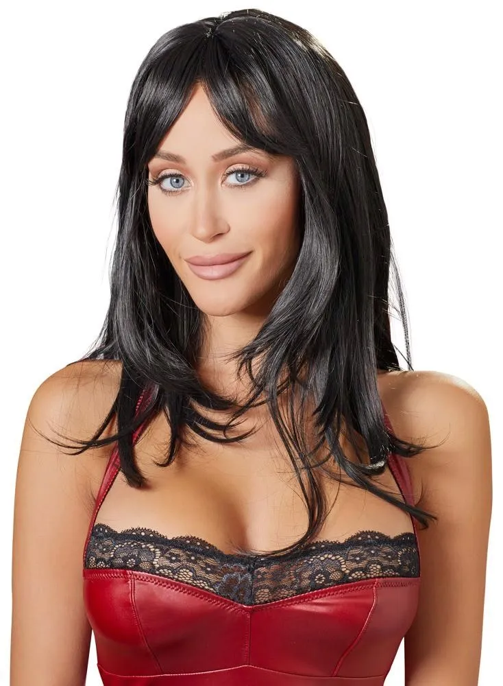 long-black-wig