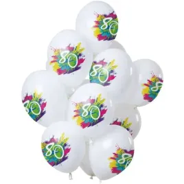 balony-80-urodziny-color-splash-bialy-folat-12-12-szt