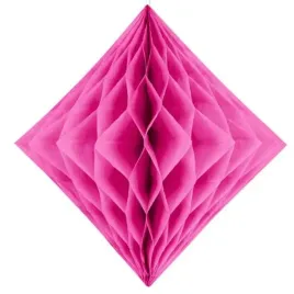 diament-bibulowy-classic-honeycomb-rozowy-ciemny-partydeco-30cm