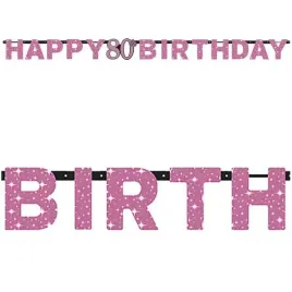 baner-80-urodziny-sparkling-celebrations-pink-amscan-213-cm