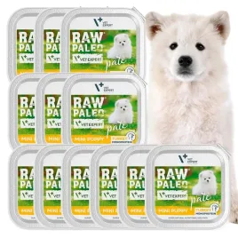 mokra-karma-dla-szczeniat-malych-ras-indyk-raw-paleo-pate-12-x-150-g