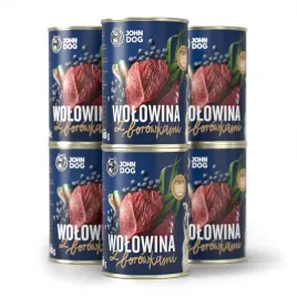 john-dog-berry-line-wolowina-z-borowkami-6x400g