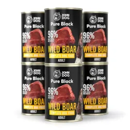 john-dog-pure-black-karma-adult-mono-dzik-6x400g