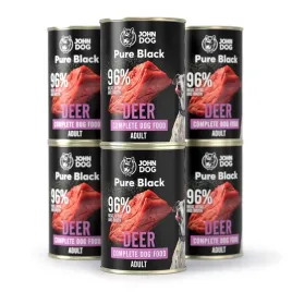 john-dog-pure-black-karma-adult-mono-jelen-6x400-g