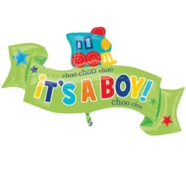 balon-foliowy-its-a-boy-wstazka-ciuchcia-zielony-amscan-40-shp