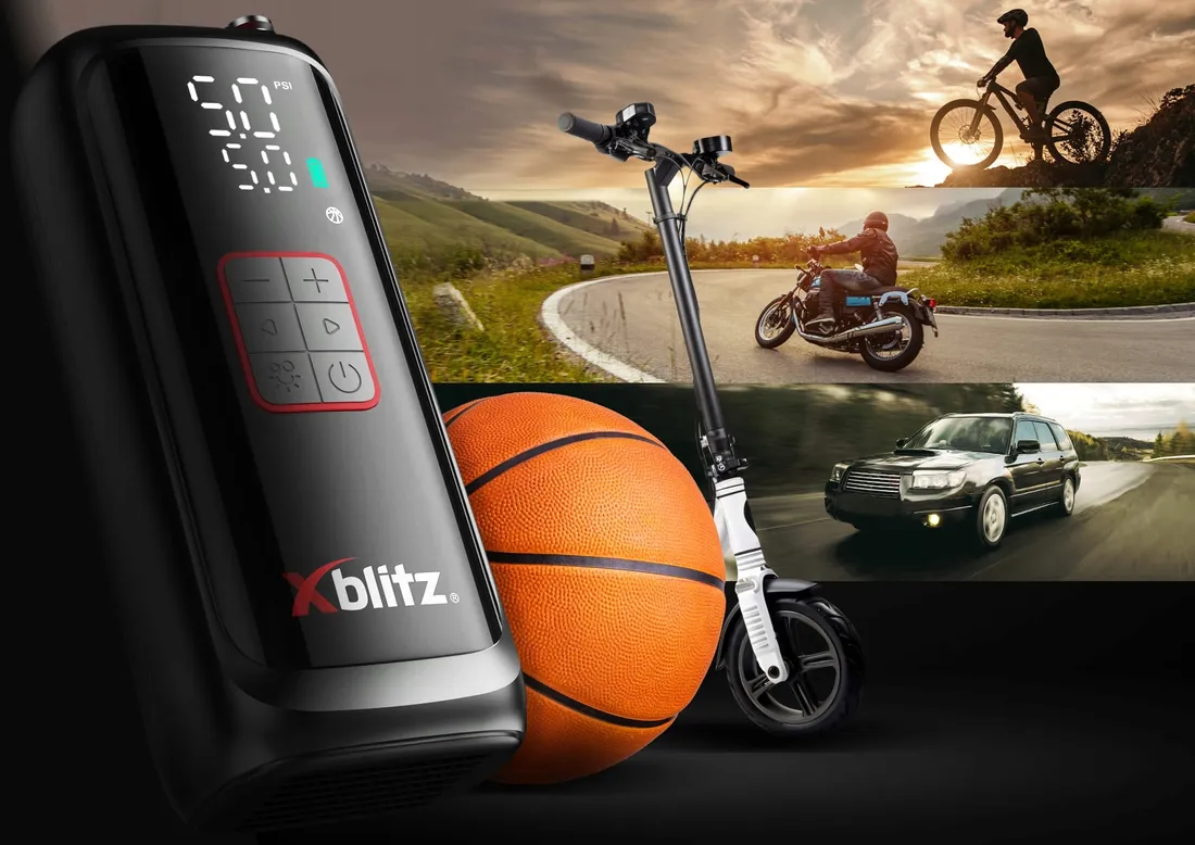 bezprzewodowa-pompka-elektryczna-samochodowa-kompresor-xblitz-airmaster-waga-z-opakowaniem-0-15-kg