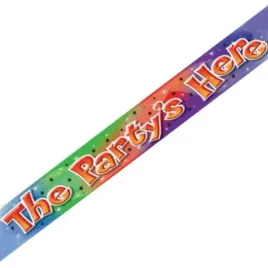 baner-tasma-the-partys-here-mix-amscan-365-cm