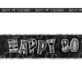 baner-tasma-urodziny-80-czarny-glitz-unique-365-cm