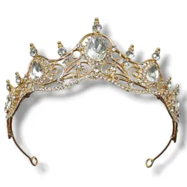 elegancka-tiara-zlota-korona-diadem-slubny-zloty-z-cyrkoniami