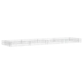 donica-gabionowa-400x100x20-cm-srebrna-ze-stali-galwanizowanej
