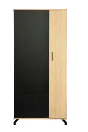 szafa-dwudrzwiowa-90cm-czarny-biszkoptowy-mati-1