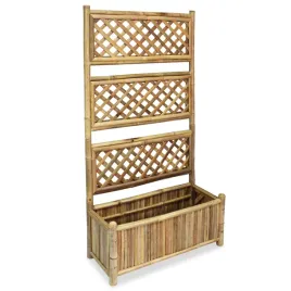 donica-ogrodowa-z-trejazem-bambusowym-70x30x135-cm