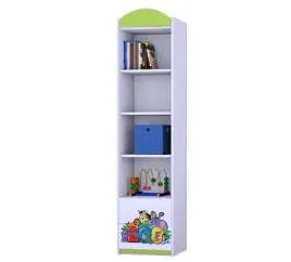 regal-wysoki-happy-rw01-zielony-mebelki-dzieciece-happybabies-pl