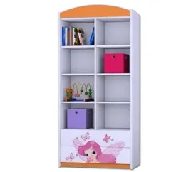 regal-wysoki-happy-rw10-pomarancz-mebelki-dla-dziecka-happybabies-pl