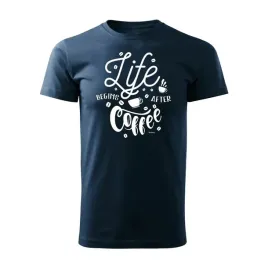 koszulka-z-kawa-life-coffee-meska-granatowa-regular