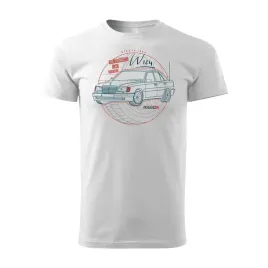 koszulka-motoryzacyjna-z-samochodem-mercedes-e-w124-meska-biala-regular