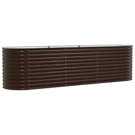 podniesiony-grzadka-brazowy-320-x-80-x-81-cm-stal