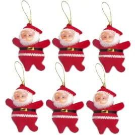 ozdoby-choinkowe-mikolaje-welur-czerwone-arpex-6-cm-6-szt