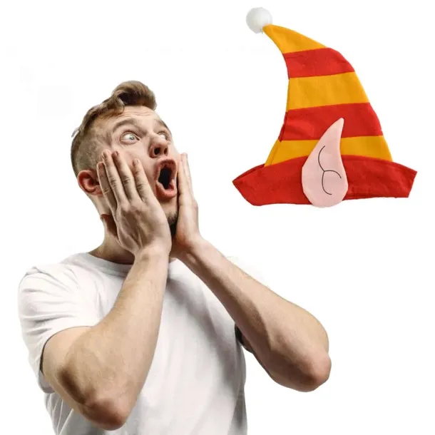 czapka-elf-w-paski-czerwono-zolta-arpex