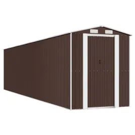 szopa-ogrodowa-ciemny-braz-192x855x223-cm-stal-galwanizowana