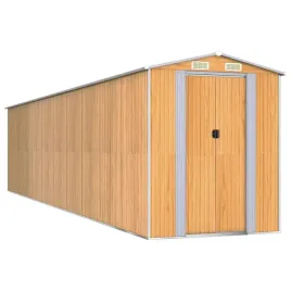 szopa-ogrodowa-jasnobrazowa-192x855x223-cm-stal-galwanizowana