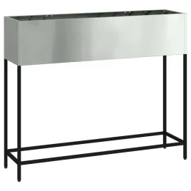 podwyzszona-doniczka-ogrodowa-srebrny-100-x-26-x-82-cm
