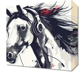 obraz-30x30cm-kon-na-sluchawie