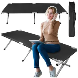 lozko-polowe-skladane-turystyczne-kanadyjka-lezanka-camping-czarne-premium