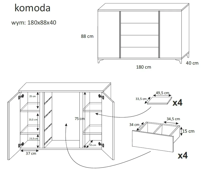 duza-komoda-marco-180-stan-nowy