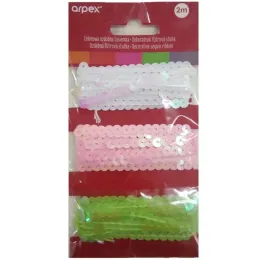 tasiemki-cekinowe-ozdoba-lancuch-rozowy-zielony-bialy-2m-bn4773-2