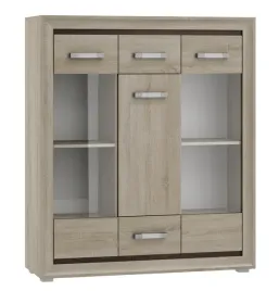 nowoczesna-komoda-3d2s-120cm-dab-sonoma-sandra