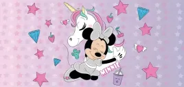 fototapeta-dla-dzieci-myszka-minnie-unicorn-200x95-flizelina
