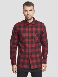 koszula-flanelowa-checked-tb297-burgundy-black