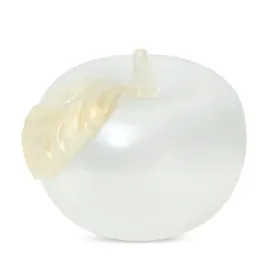 figurka-recznie-wykonana-jablko-gabi-13x12x12-biala-zlota
