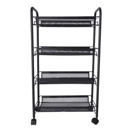 wozek-lazienkowy-regal-kuchenny-z-czterema-pojemnymi-polkami-czarny