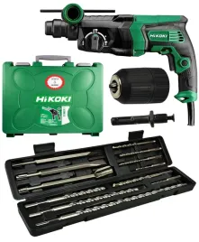 hikoki-dh26pc-mlotowiertarka-830w-adapter-wiertla