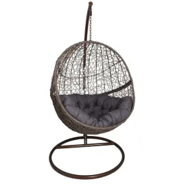 fotel-wiszacy-kokon-hustawka-kolor-brazowy-szara-poduszka