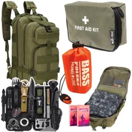 turystyczny-kit-przetrwania-zestaw-survival-plecak-khaki-spiwor-apteczka