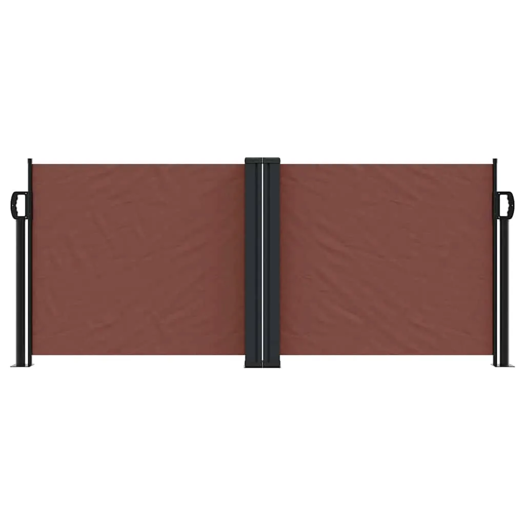 markiza-boczna-100x1000-cm-brazowa-stan-nowy