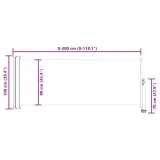 markiza-boczna-100x300-cm-szara-stan-nowy-rodzaj-markiza