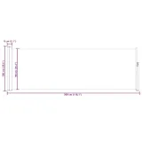markiza-boczna-100x300-czerwono-szara-stan-nowy-marka-bez-marki
