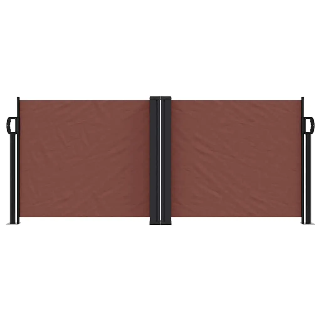 markiza-boczna-100x600-cm-brazowa-stan-nowy