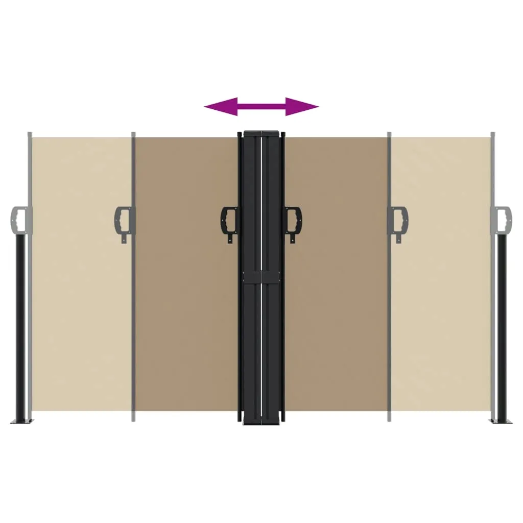 markiza-boczna-140x1000-cm-taupe-stan-nowy
