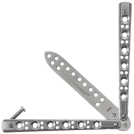 kandar-noz-motylkowy-treningowy-srebrny-balisong