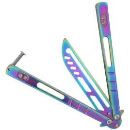 joker-jkr0826-noz-motylkowy-treningowy-teczowy-balisong