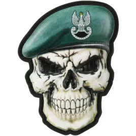m-tac-naszywka-na-rzep-czaszka-w-berecie-sily-specjalne-3d-pvc-dark-green