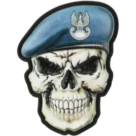 m-tac-naszywka-na-rzep-czaszka-w-berecie-obrona-wybrzeza-3d-pvc-blue